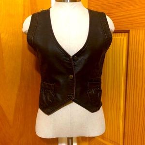 Darling Faux Leather Vest